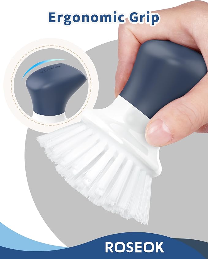Dish Scrub Brush, Self-Standing Palm Brush - Image 3