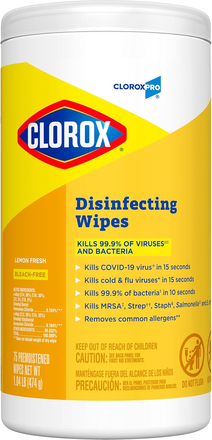CloroxPro Clorox Disinfecting Wipes, Lemon Fresh - Image 11