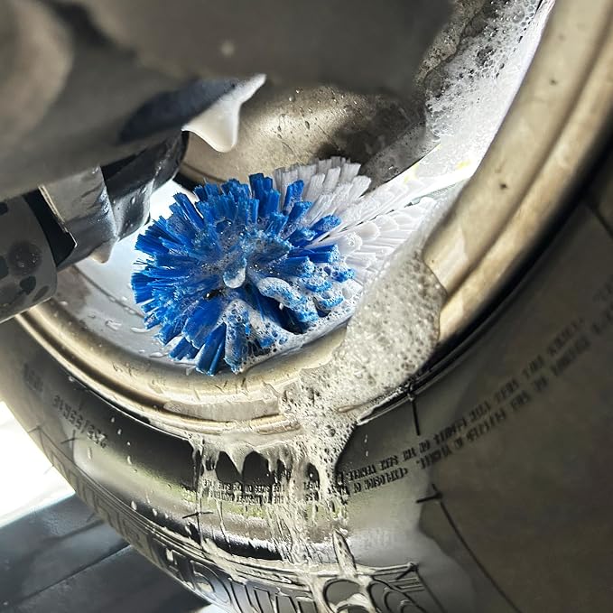 Wheel Brush Kit, Soft Drill Wheel Cleaner Brush, Tire Brush, Detailing Brush - Image 9