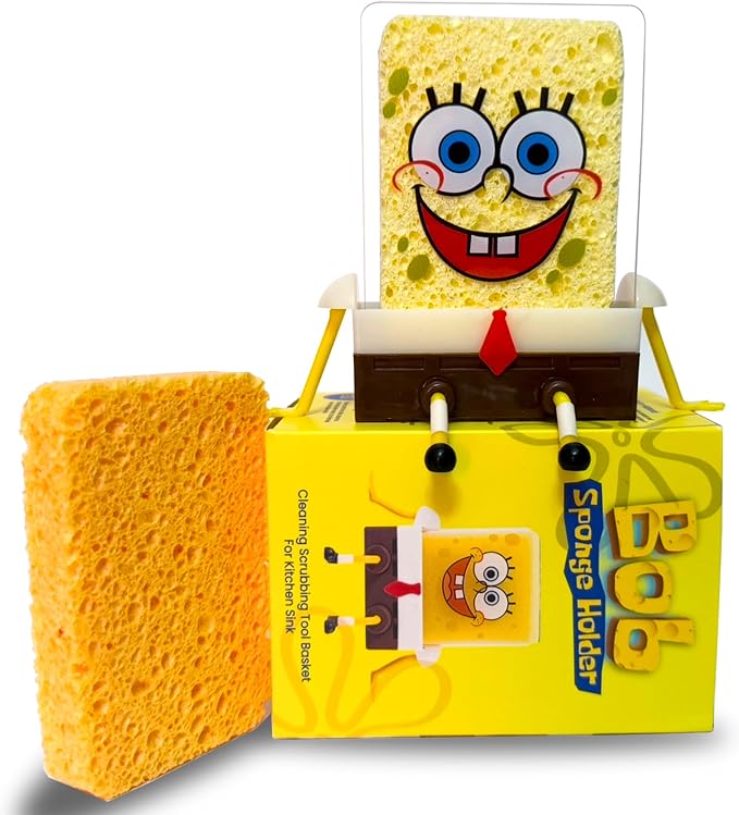 Sponge Holder, Kitchen Cute Sink Draining, Sponge Holder Cartoon Cleaning by Unknown