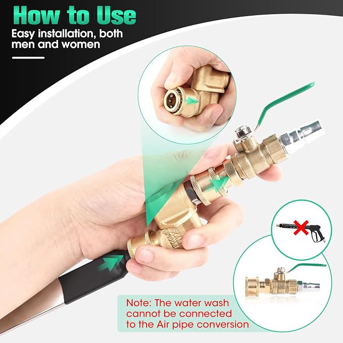 47" & 24" Radiator Cleaning Wand, 8-Piece Set- 4500 PSI Stainless Steel Dual - Image 3