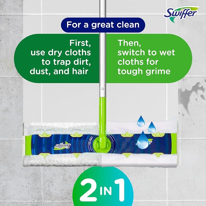 Swiffer Sweep + Mop XL, Broom & Mop Alternative, Floor Cleaner - Image 7