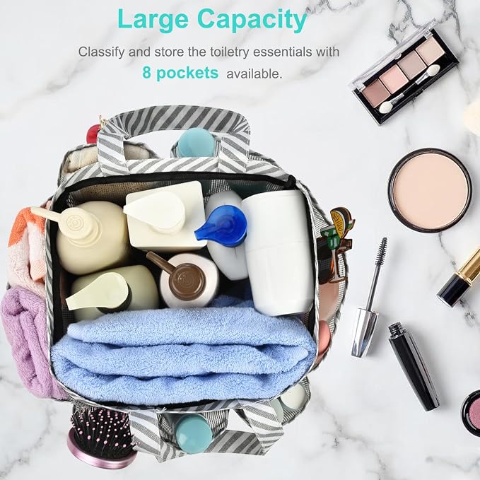 Haundry Mesh Shower Caddy Bag for College Dorm Room Essentials Portable Shower - Image 2