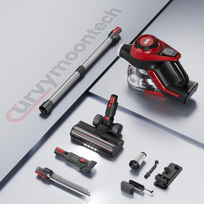 Cordless Vacuum Cleaner, 30Kpa Home Stick Vacuum, Smart Display & 1.5L Dust Cup - Image 7