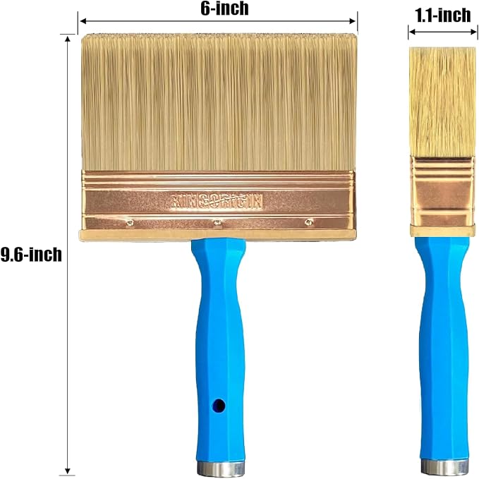Deck Stain Brush, 6 Inch Deck Paint Brush - Image 2