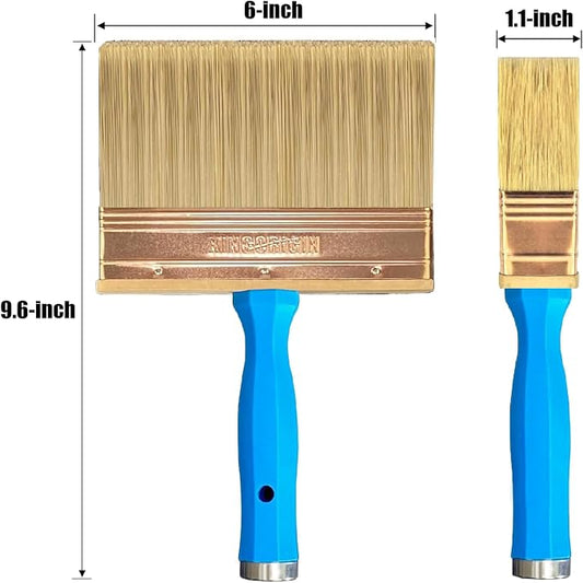 Deck Stain Brush, 6 Inch Deck Paint Brush - Image 2