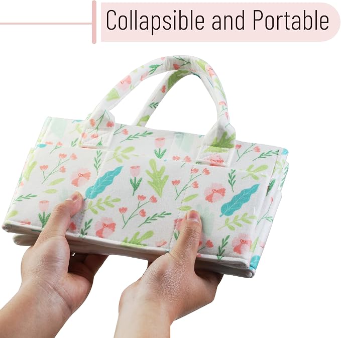 Mr. Pen- Baby Diaper Caddy Organizer, Blooming Palette, Diaper Organizer - Image 6