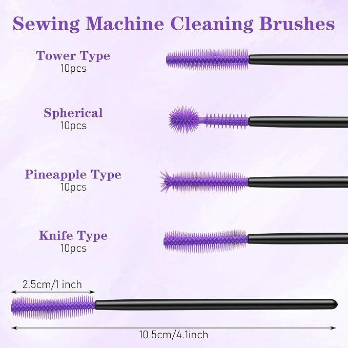 40 PCS Sewing Machine Cleaning Brushes - Image 2