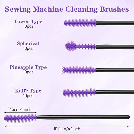 40 PCS Sewing Machine Cleaning Brushes - Image 2