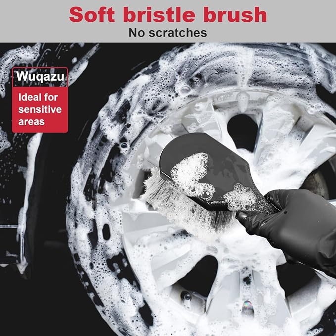 4PCS Compact Wheel & Tire Cleaning Kit - Image 4