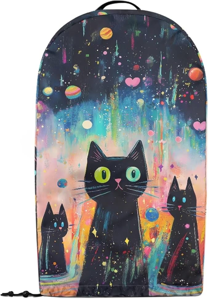 Vintage Black Cat Blender Dust Cover Food Processor Cover Coffee Machine Appliance Covers for Kitchen Counter Blender Covers for Kitchen Machine