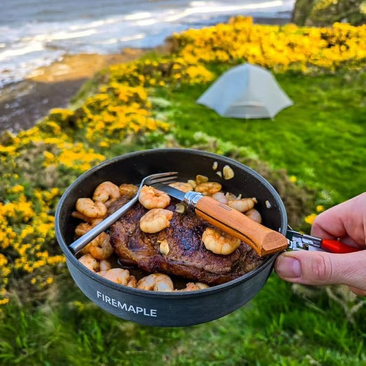 Fire-Maple 7.6 Inch Camping Frying Pan w/Nonstick Coating | Durable Lightweight - Image 2