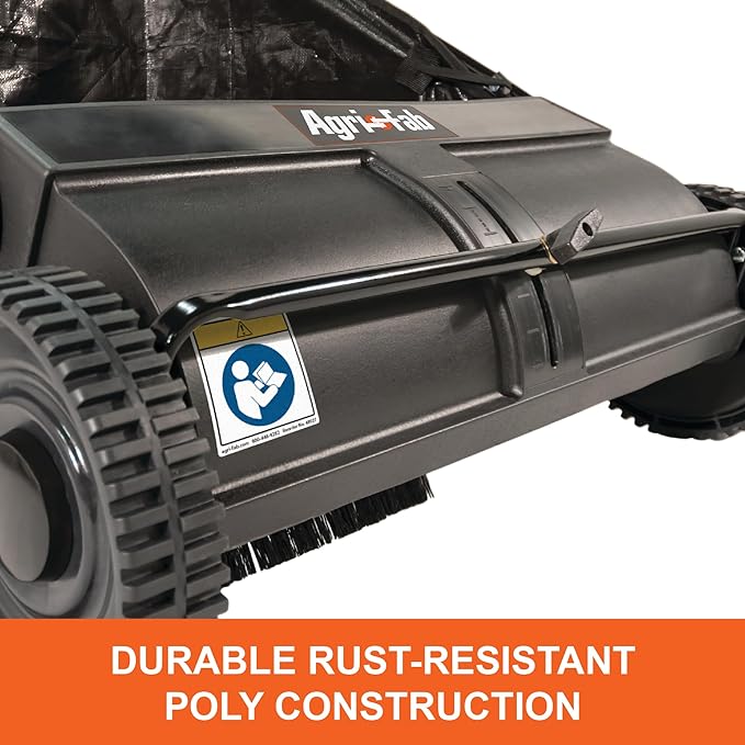 Agri-Fab 45-0218 " 26" Push Behind Lawn Sweeper, 7 cu. ft Hopper Bag Capacity; - Image 2