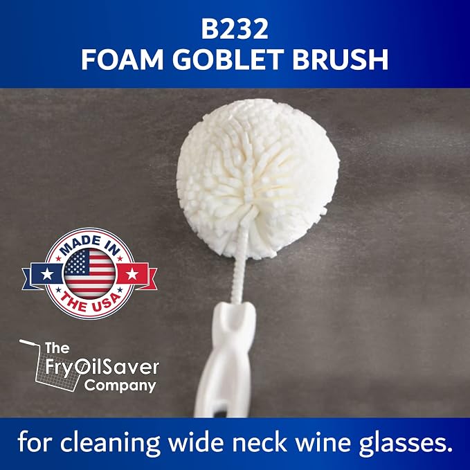 Set of 2 Crystal Stemware & Goblet Glass Cleaning Brush Kit - Image 3