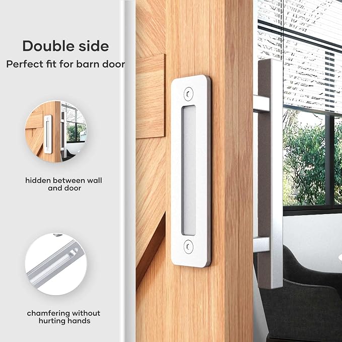 EaseLife 12" Stainless Steel Sliding Barn Door Pull Handle - Image 3