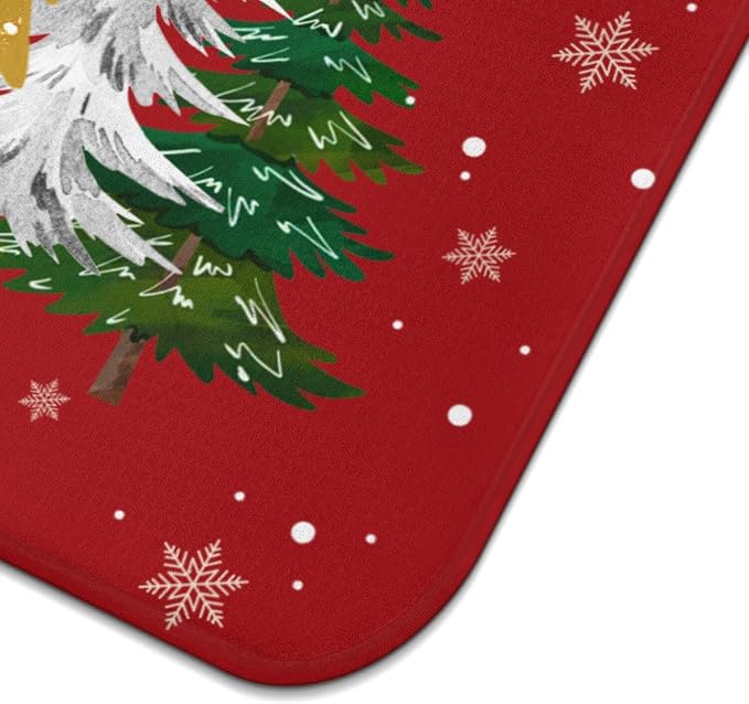 Christmas Kitchen Countertop Dish Drying Mat, Washable Absorbent Countertop - Image 6