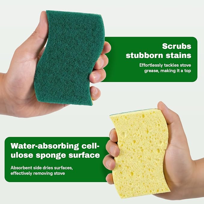 9 Pack Heavy Duty Scrub Sponge, Tough Cleaning Tool - Image 2
