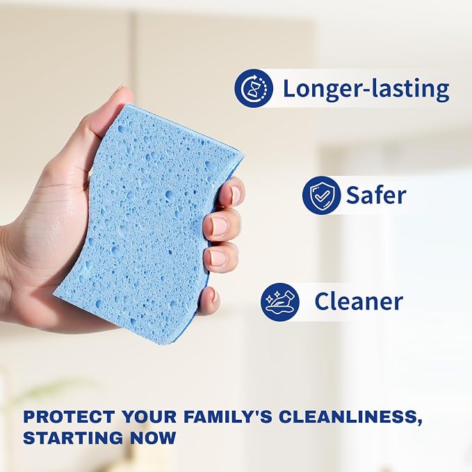 9 Pack Zero Scratch Scrub Sponges, Non-Scratch Dish Scrubbers - Image 6