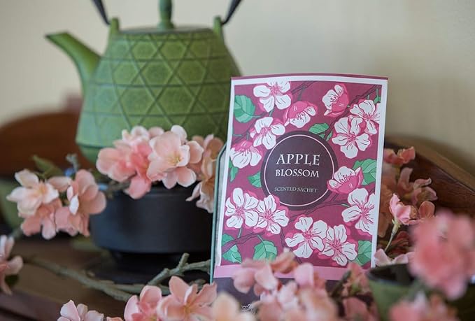 Floral Simplicity Apple Blossom Scented Sachets Pack of 6, Fall & Winter - Image 7