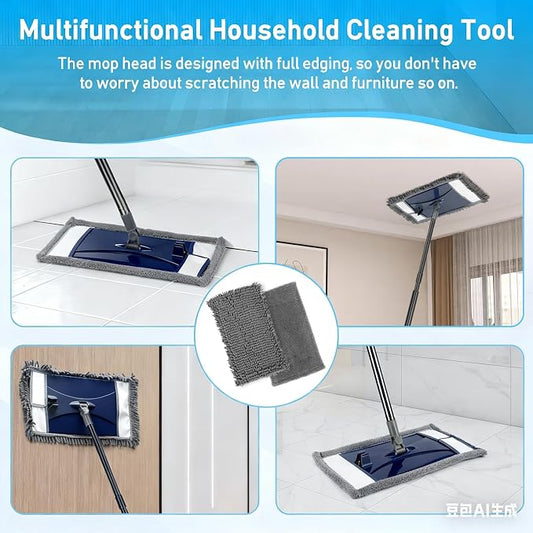 Wall Cleaner Mop with Long Handle, Extra Wall Dust Mop - Image 2