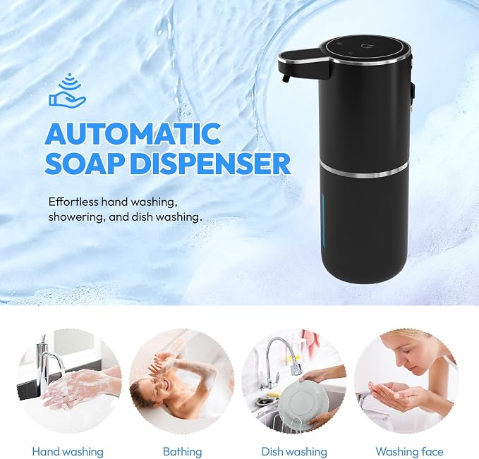 Automatic Soap Dispenser Touchless, Liquid Hand Soap Dispenser 12.8oz USB - Image 7