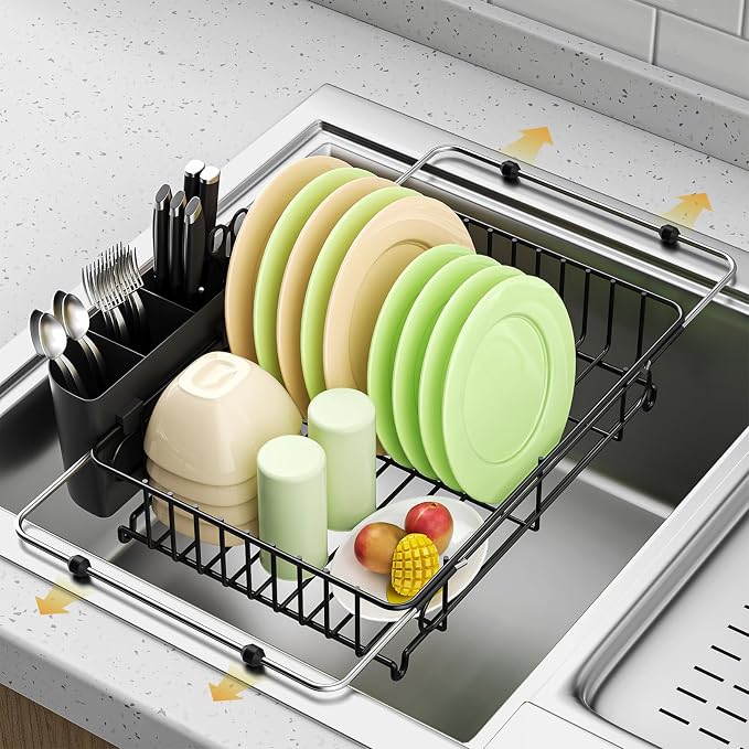 Expandable in Sink Dish Drying Rack, Small Dish Rack Over Sink by Unknown