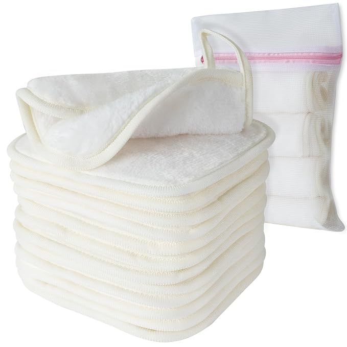 Makeup Remover Cloth, Makeup Remover Pads Microfiber Face Washcloth by Natwag