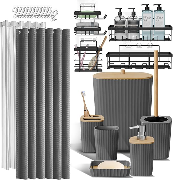 Clara Clark Bathroom Accessories Set by ClaraClark