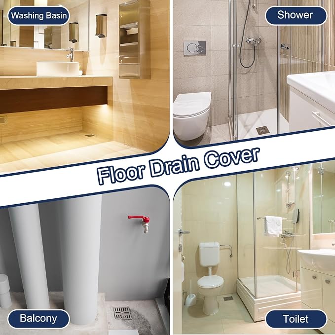 uxcell Shower Drain Hair Catcher, 3.7 inch Stainless Steel Round Floor Drain - Image 5