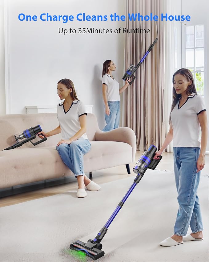 Cordless Vacuum Cleaner, 45KPA Stick Vacuum Cleaners - Image 8