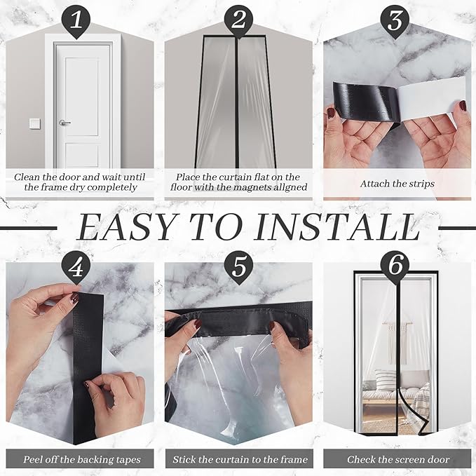 Amylove Zipper 34 x 80 Inch Dust Barrier Door Kit Construction Door Barrier 2.8 - Image 5