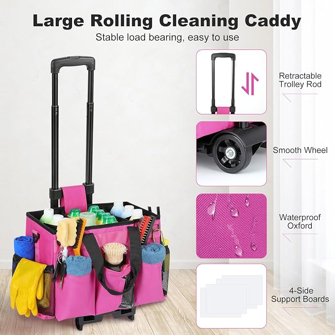 Housolution Rolling Cleaning Caddy Bag - Image 2