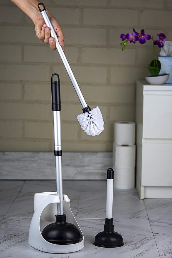NEIKO 60168A Toilet Plunger Set, 4 Piece, Bonus Mini Sink & Drain Plunger - Image 8