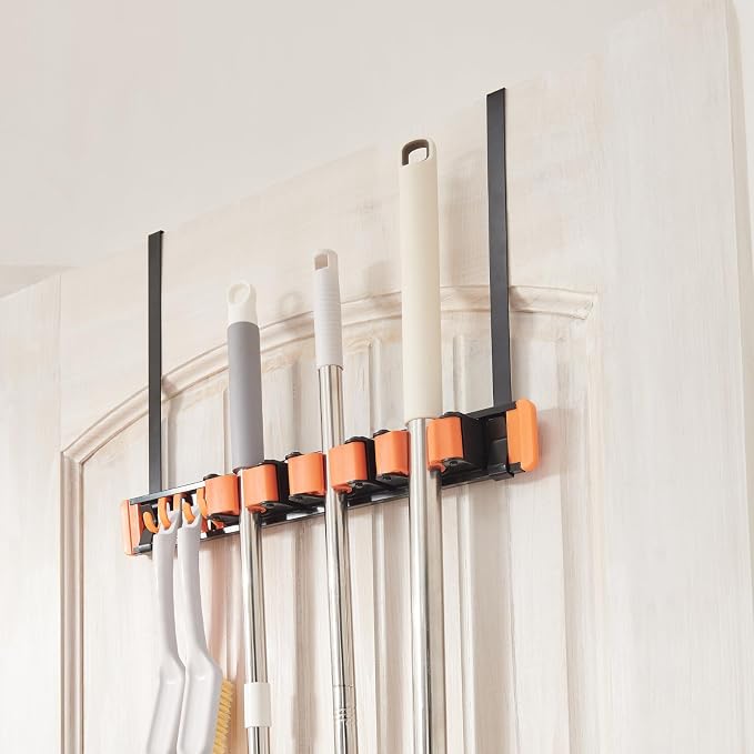 Unjumbly Broom Holder Wall Mount, Drilling Free Mop and Broom Holder - Image 5