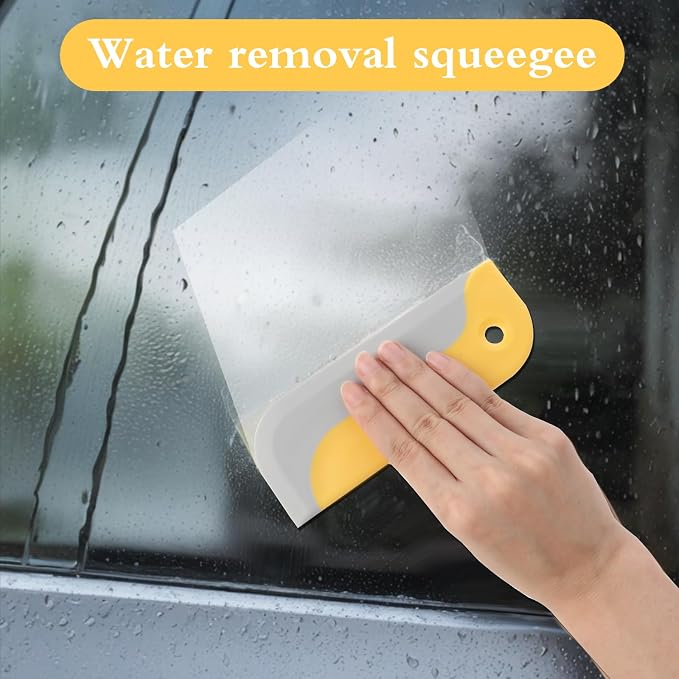 3 Pcs Small Squeegees Mini Rubber Blade Mini Water Scraper Window Tint Tools - Image 7