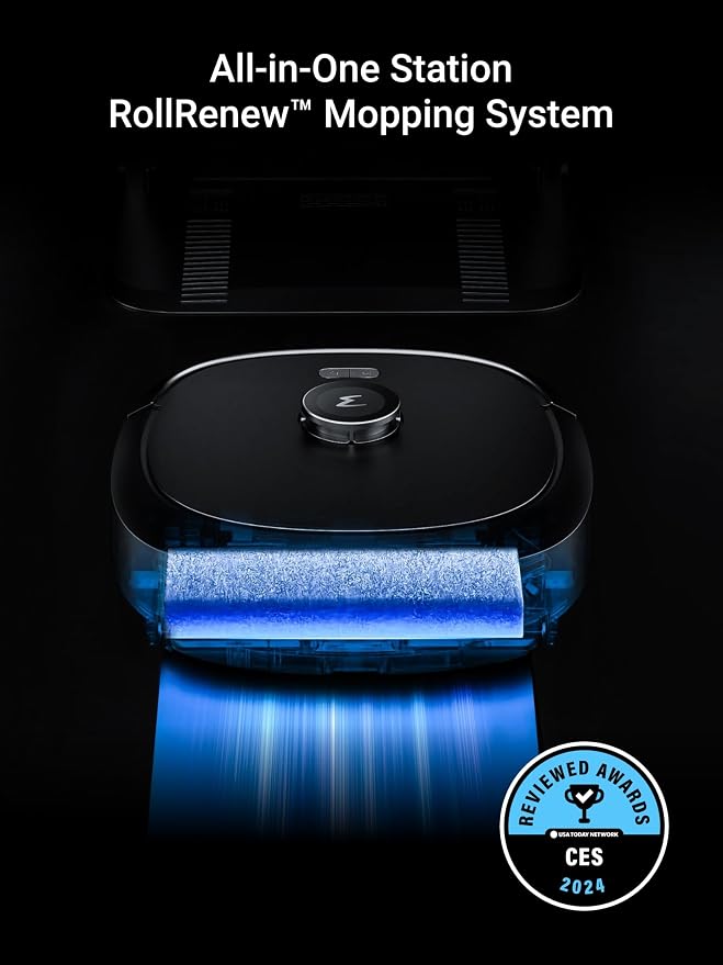 Eureka J20 Robot Vacuum Self Emptying, 8000Pa Suction, Auto Mop Washing & Hot - Image 2