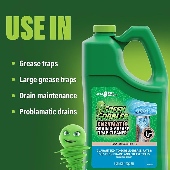 Green Gobbler Enzyme Drain Cleaner | Controls Foul Odors & Breaks Down Grease - Image 3