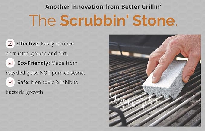 Better Grillin Scrubbin Stone Grill Cleaner-Scouring Brick/Barbecue Grill - Image 5