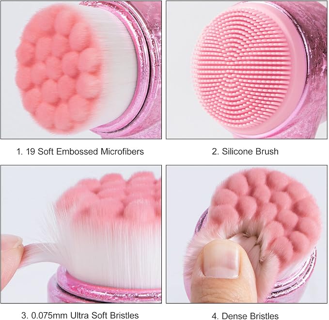 Face Brush 2 in 1, Facial Cleansing Exfoliating Brush - Image 3