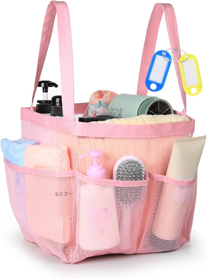 Temede Mesh Shower Caddy Tote, Large Shower Caddy Basket Portable, Quick Dry by Temede
