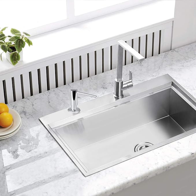 Samodra Sink Soap Dispenser, Metal Pump Head Liquid Lotion Countertop Kitchen - Image 5