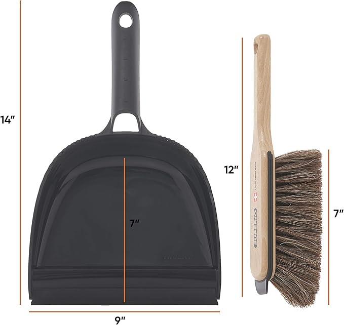 Superio Handheld Comfort Grip Dustpan and Brush Set - Image 2