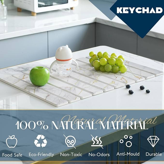 Large Stone Drying Mat for Kitchen Counter - Image 6