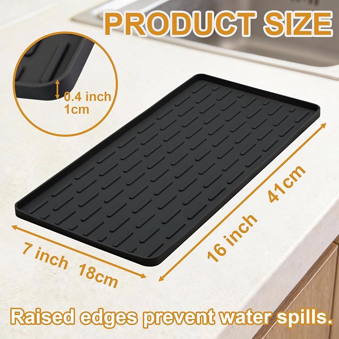 Silicone Coffee Mat, Eco-friendly, Hygienic Drying Pad, Leak-Proof and Non-Slip - Image 2