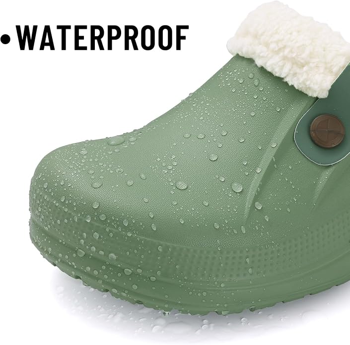 Beslip Classic Fur Lined Clogs Waterproof Winter Fuzzy Slippers - Image 4