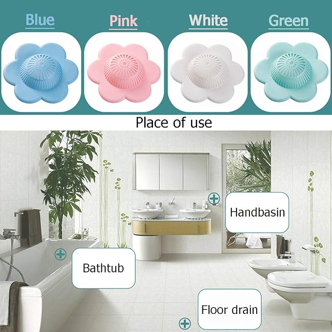 Hair Catcher Silicone Hair Stopper Shower Drain Covers - Image 7