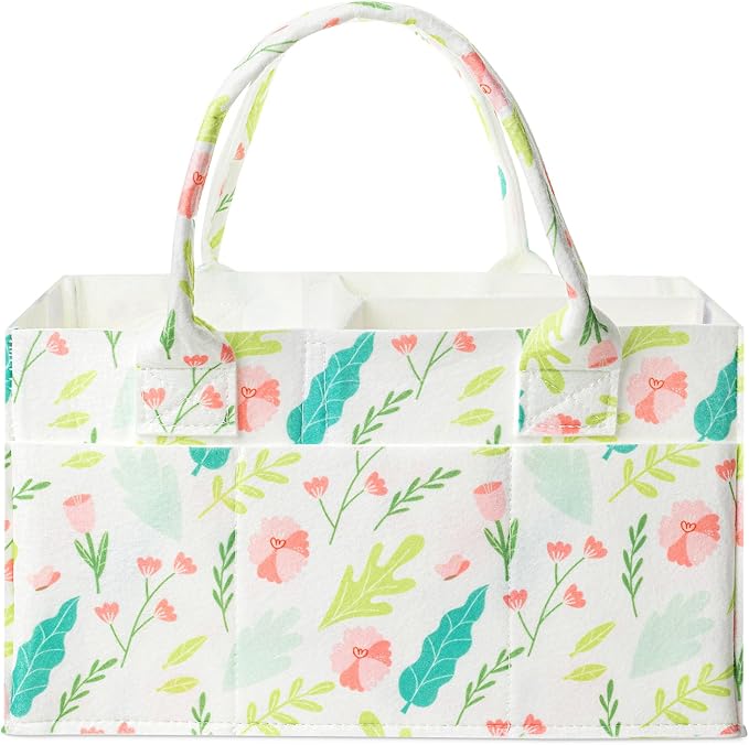 Mr. Pen- Baby Diaper Caddy Organizer, Blooming Palette, Diaper Organizer by MrPen