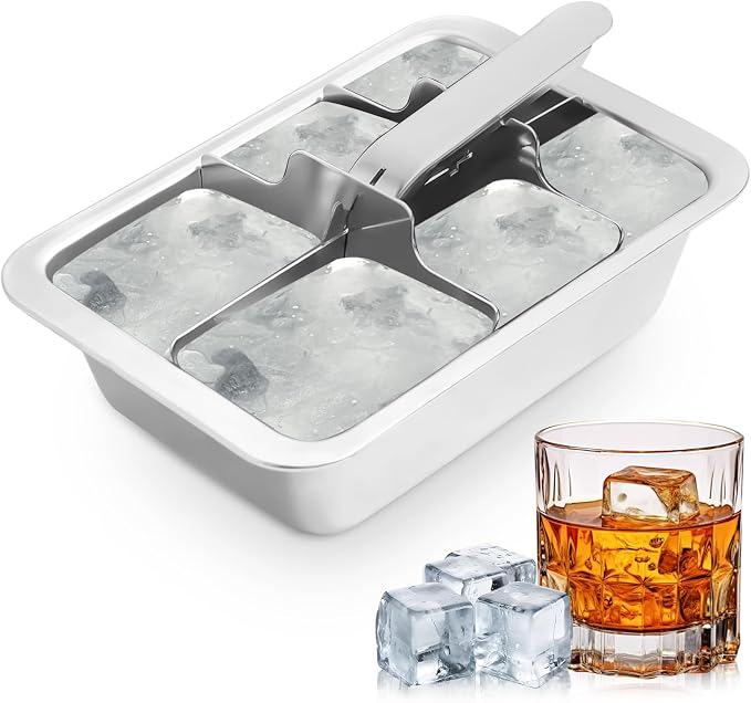 Professional Ice Cube Trays Stainless Steel by Clipore