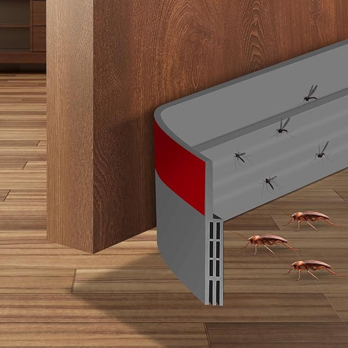 Ainiv Door Draft Stopper Under Door Seal, Adhesive Under Door Sweep Weather by Ainiv