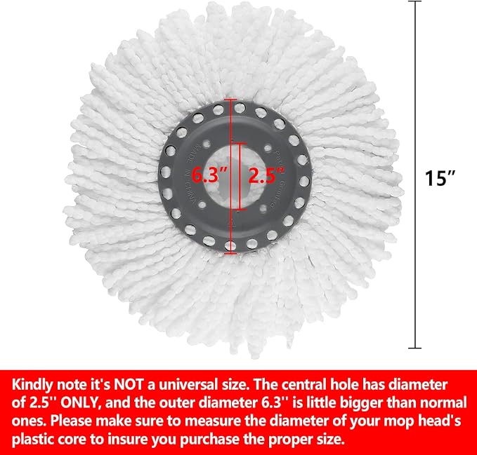 4 Premium Replacement Mop Heads Refills, Compatible - Image 4